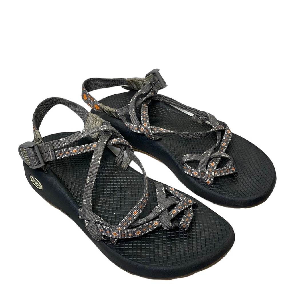 Chaco woman Sport Sandal Aztec Orange Gray Sz W 9
